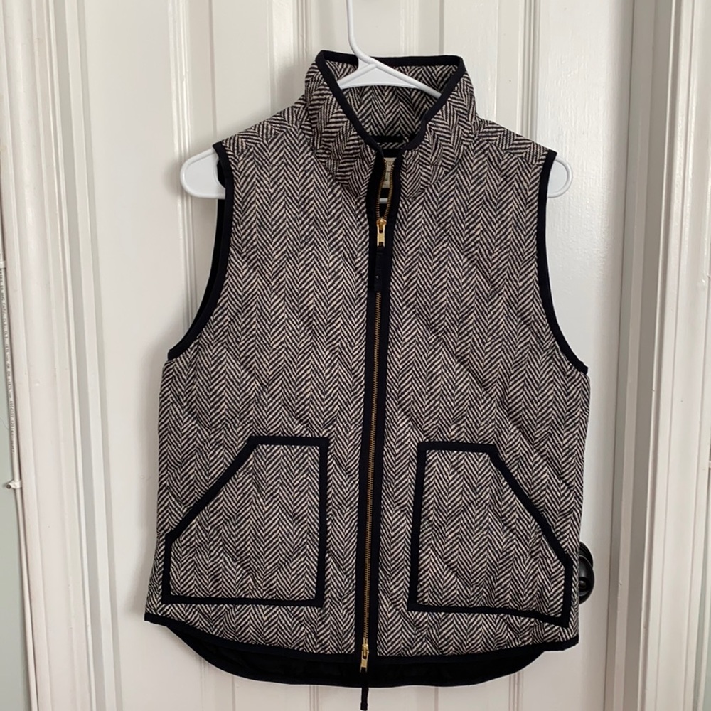 J crew Herringbone vest